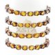 Baltic amber brown beads bracelet